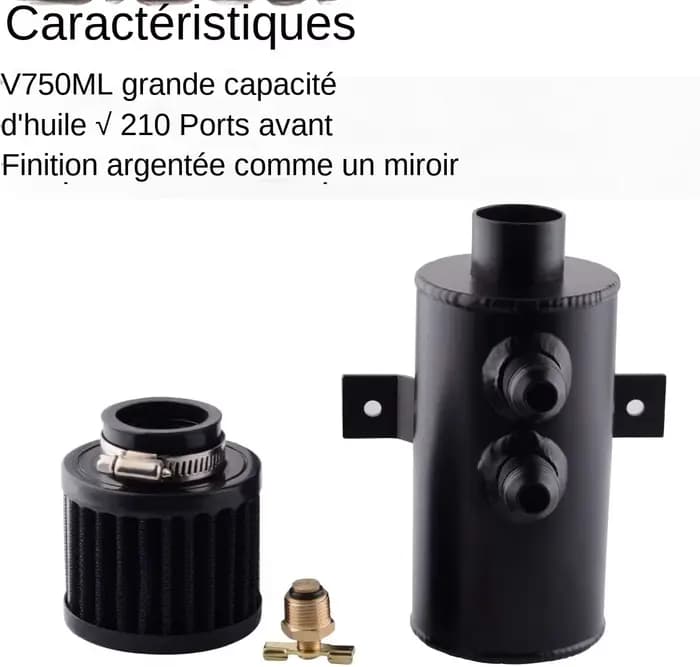Réservoir d'échappement en aluminium AN10