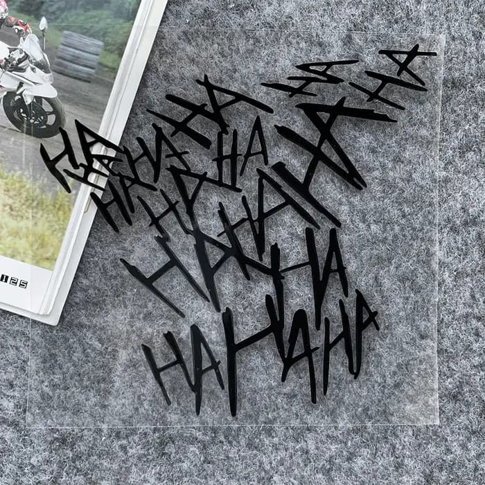 HAHAHA réflecteur Moto casque autocollants