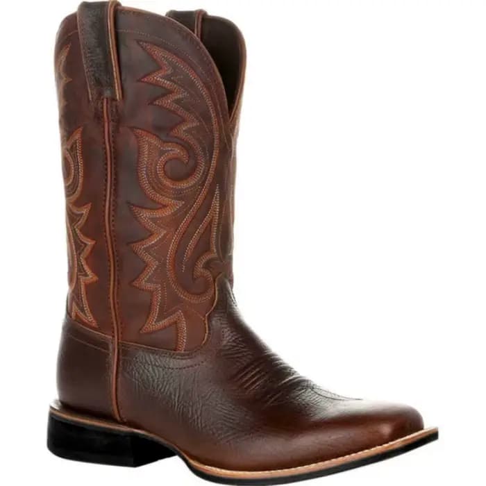 Bottes de luxe pour hommes, mi-mollet, Cowboy occidental, bottes de moto pour hommes, automne en ple