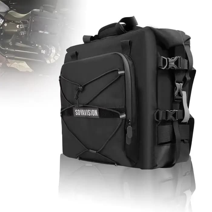 Accessoires de moto noirs, barres de protection de cadre, sacoche de selle 20L universelle pour BMW
