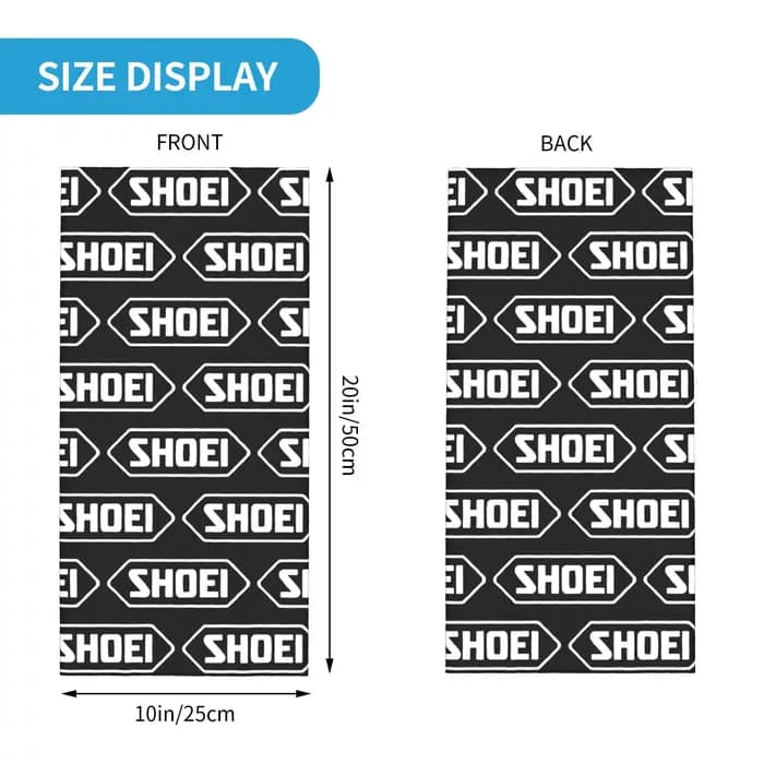 S-Shoei-S casques de moto Bandana cache-cou imprimé écharpe multi-usage