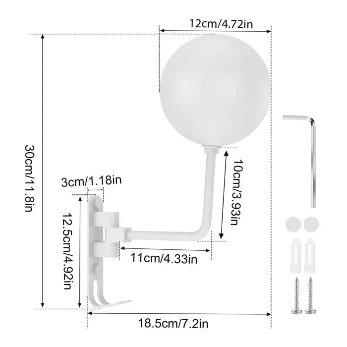 Support mural pour casque de moto