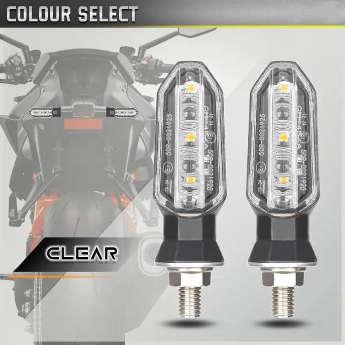 NLperal Moto LED clignotants 8mm Mini ambre clignotant