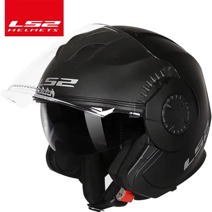 Casque de moto ouvert LS2 Verso Vintage