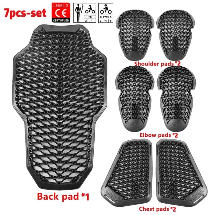 Protection de moto antichoc CE Niveau 2 : protections dorsales