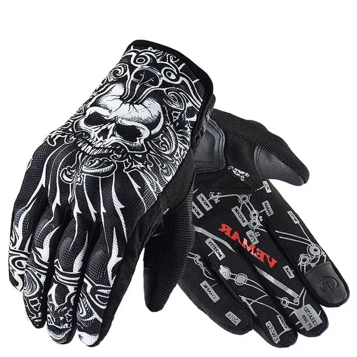 Gants de moto rétro d'été pour écran tactile