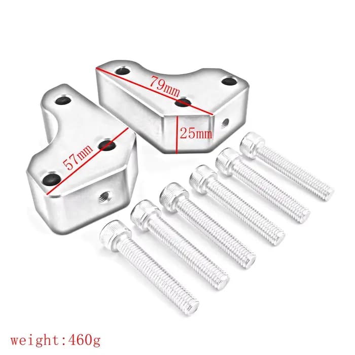 Riser de guidon de moto, kit d'extension de supports d'adaptateur, Kawasaki GTR 1400, ZG1400, Concou