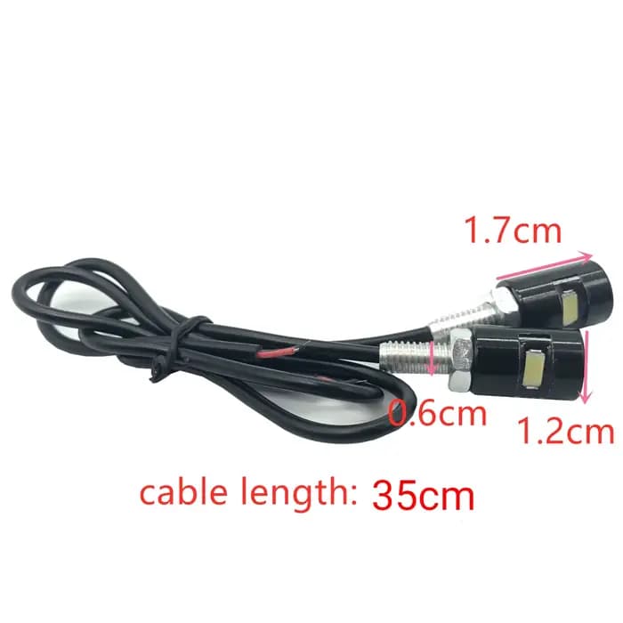 12V 5630 SMD LED voiture moto plaque d'immatriculation lumières lampe Auto queue avant vis boulon am