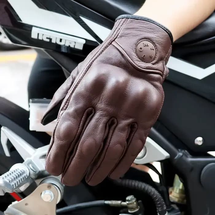 Suomy femmes rose gants de moto écran tactile en cuir vélo électrique gant cyclisme doigt complet Mo
