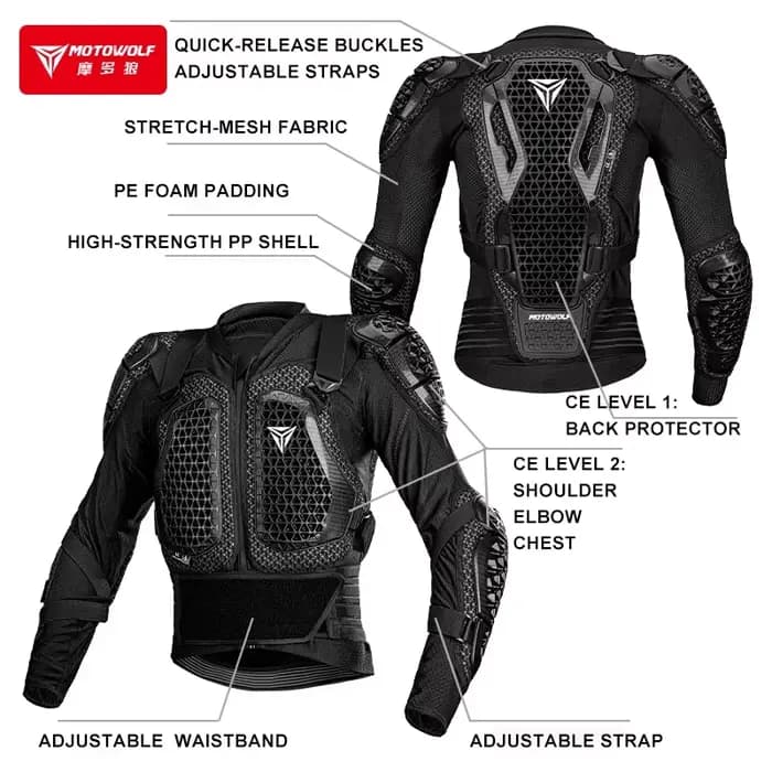 Veste d'armure de Motocross