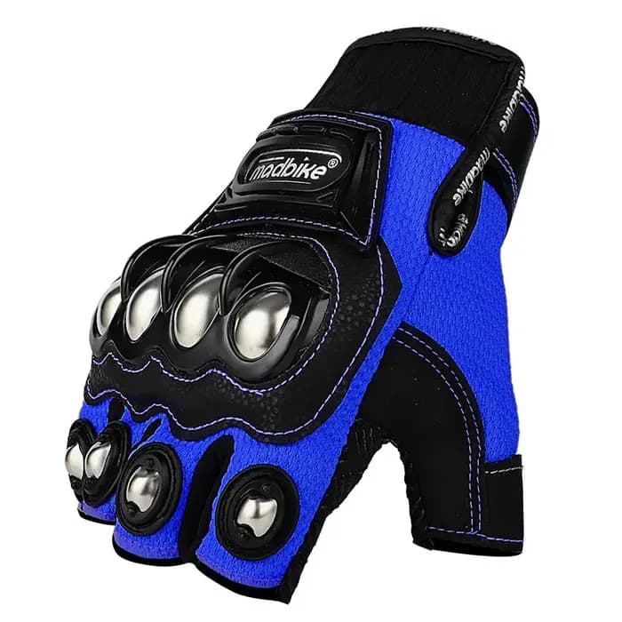 Motobike tricot Guantes unisexe hommes femmes moto été respirant équitation équipement de protection demi doigt sport