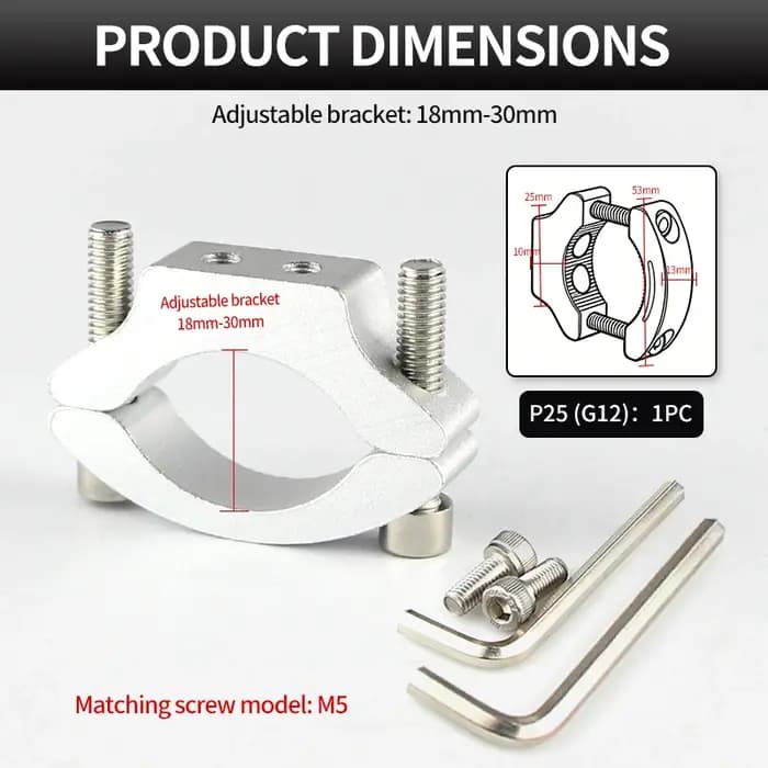 Support de phare de moto réglable P55 KP55 P35 P25 KP35 KM68 – Accessoires de fixation pour projecte