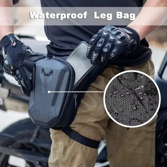 Sacoche de cuisse imperméable pour moto