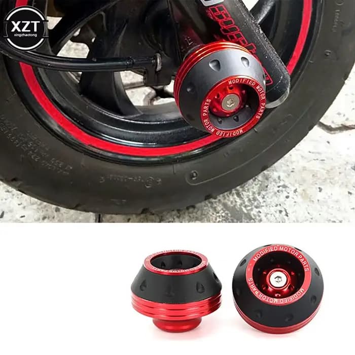 2 pièces moto Scooter Crash Protector roue Protection tampons avant amortisseur tasse curseurs pour