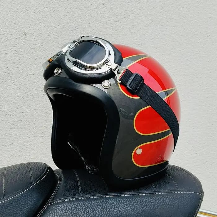 Casque de moto rétro TT&COCASCOS Cafe Racer 500TX