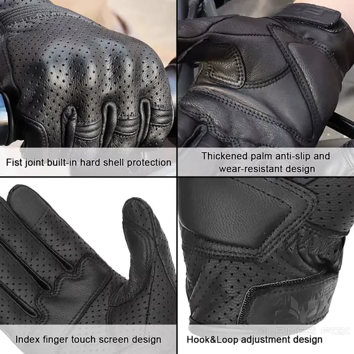 Gants de Moto Longs en Cuir group pour Homme et Femme