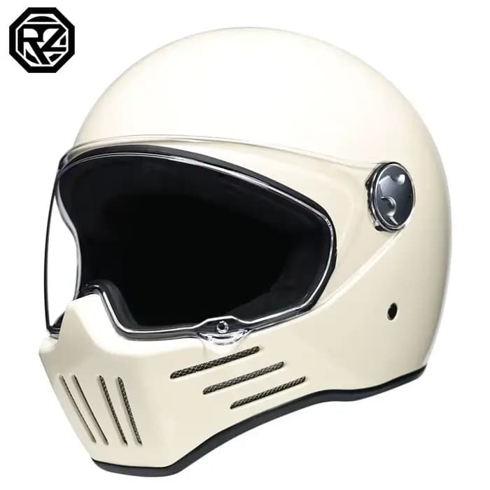 Casque de moto vintage DOT Motorcross