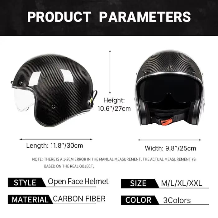 2025 Vintage adultes moto Jet casque visage ouvert 3/4