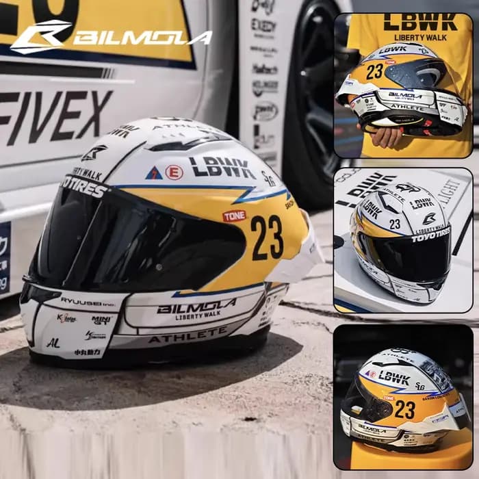 NOUVEAU Casque de moto BILMOLA NEX Édition limitée Co-brandée LB-ER34 Équipements et pièces