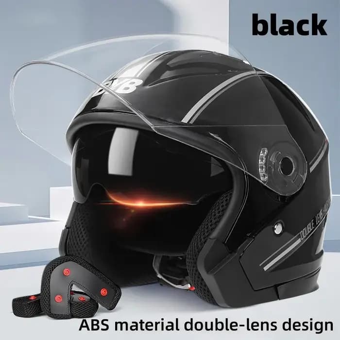 Casque de moto de style ouvert