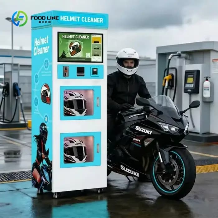 Machine de nettoyage et de désinfection automatique de casques de moto pour clubs sportifs et équipe