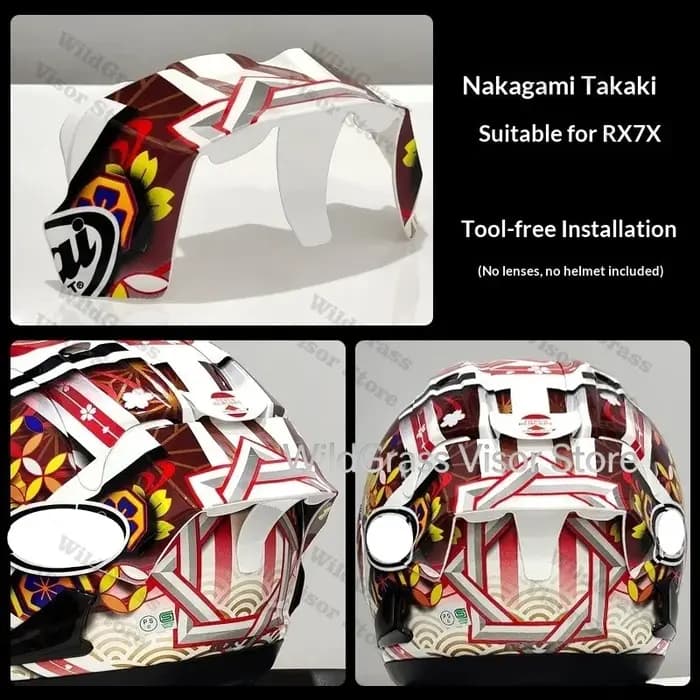 Nouvelle garniture décorative 2025 pour casque ARAI GP3 NAKAGAMI RX7X RX7V RX7 GP