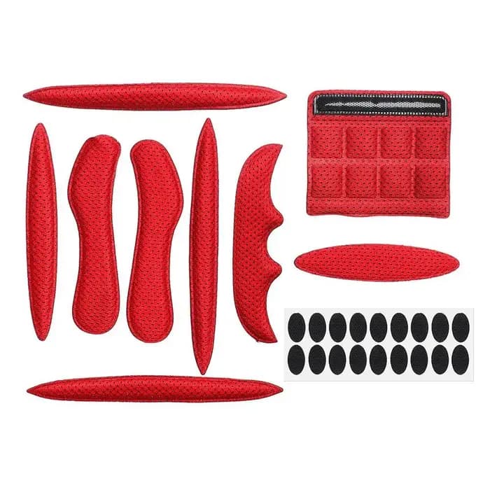 27 pièces/ensemble Kits de rembourrage de casque scellé éponge remplacement moto vélo cyclisme universel mousse tampons ensemble