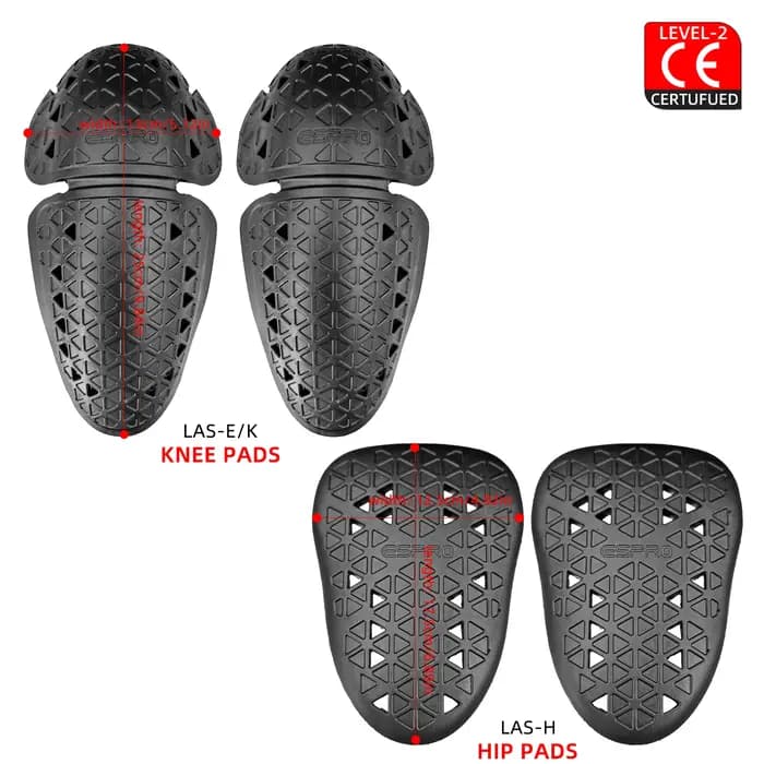 Protecteurs d'insertion de pantalons de Moto, genouillères/hanche certifiées CE niveau 2, pour Jeans de Moto, équipement de Moto épais Anti-chute