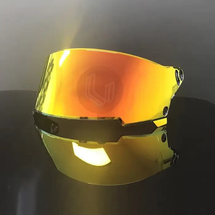 Visière de casque de moto anti-UV PC