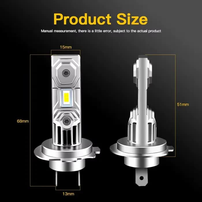 Phares LED pour moto H7 6000K blanc 30W, adaptés à Triumph Daytona 675 2006 -2008 2009 2010 2011 201