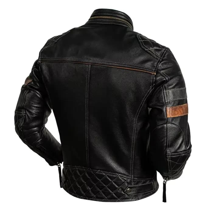 Veste de moto veste de moto tout-terrain résistante à l'usure et aux rayures veste en cuir imperméable et coupe-vent
