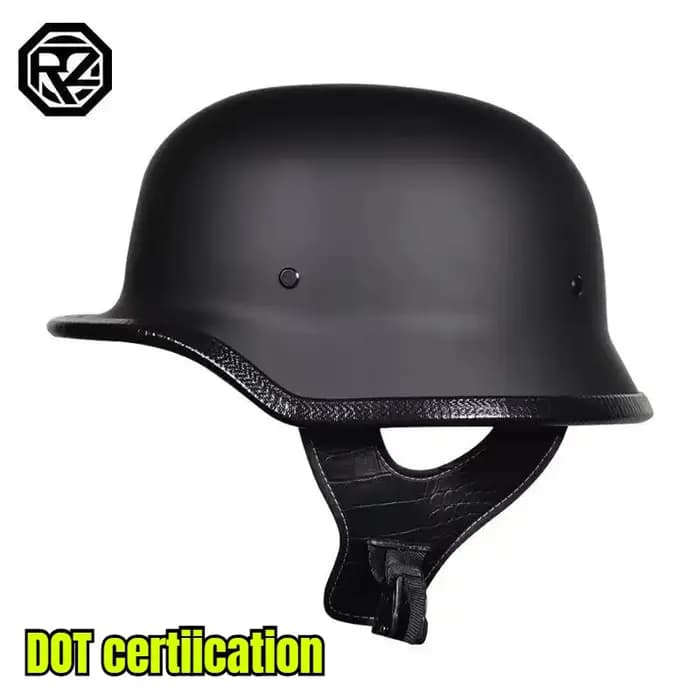 Casque de soldat ORZ, demi-casque rétro, casque de moto pour homme et femme, casque de moto de style allemand, casque pour véhicule électrique