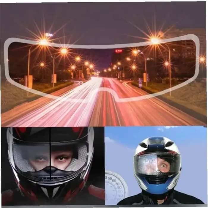 Film Anti-buée universel pour casque de moto