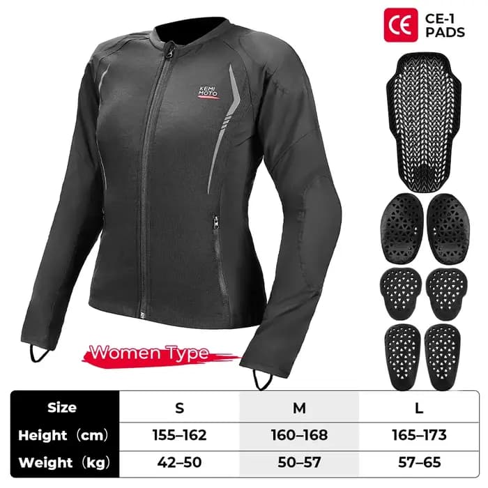 Veste de moto d'été pour hommes et femmes