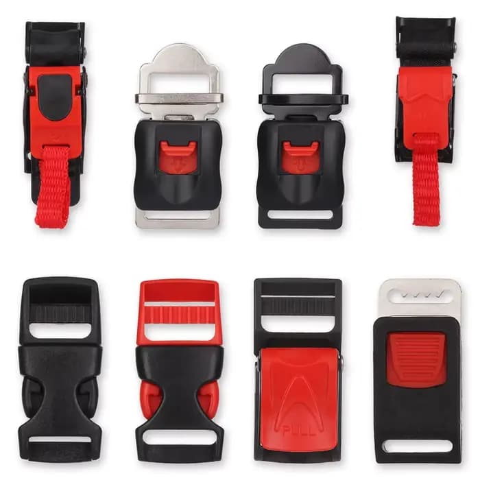 Boucles de casque de moto en ABS