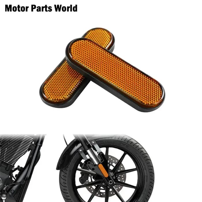 Couvercle réflecteur de jambe de fourche avant de moto