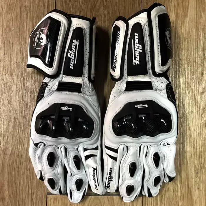 Furygan AFS10 gants de course de moto en cuir de fibre de carbone