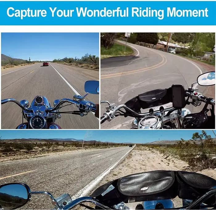 Support de téléphone pour casque de moto-support de caméra GoPro/FPV