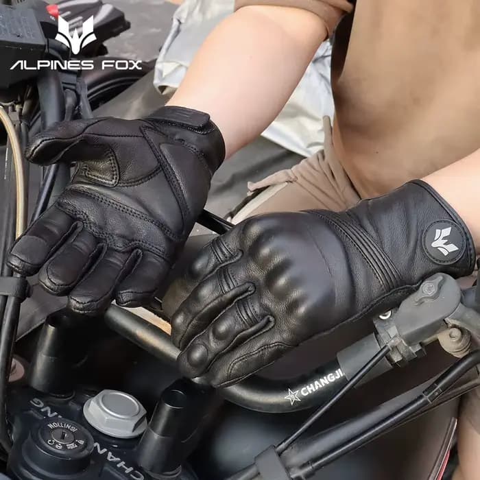 Gants de Moto Vintage en Cuir group