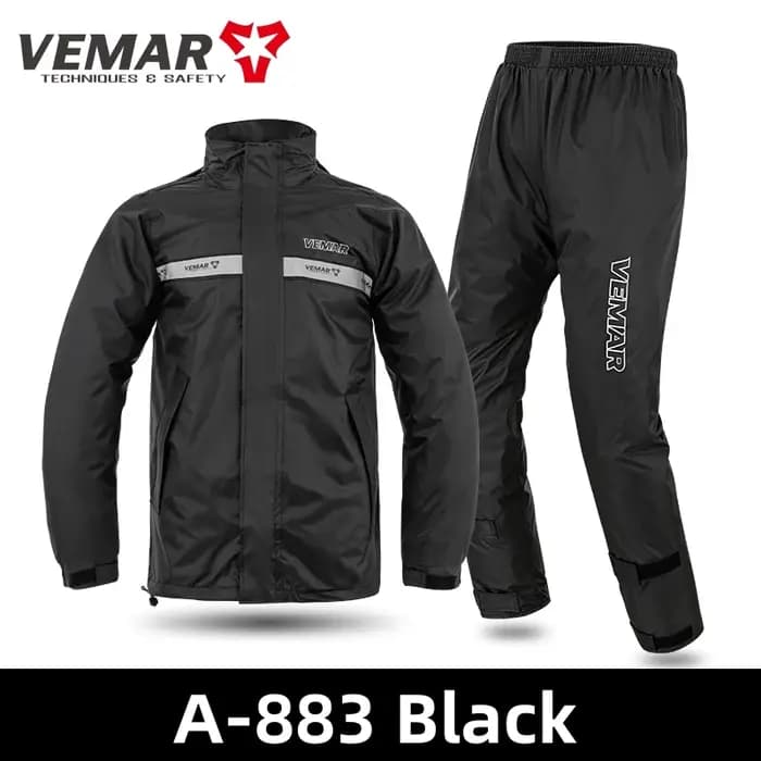 Ensemble imperméable réfléchissant pour moto (blouson et pantalon) – Homme et Femme – Équipement de pluie pour Motocross