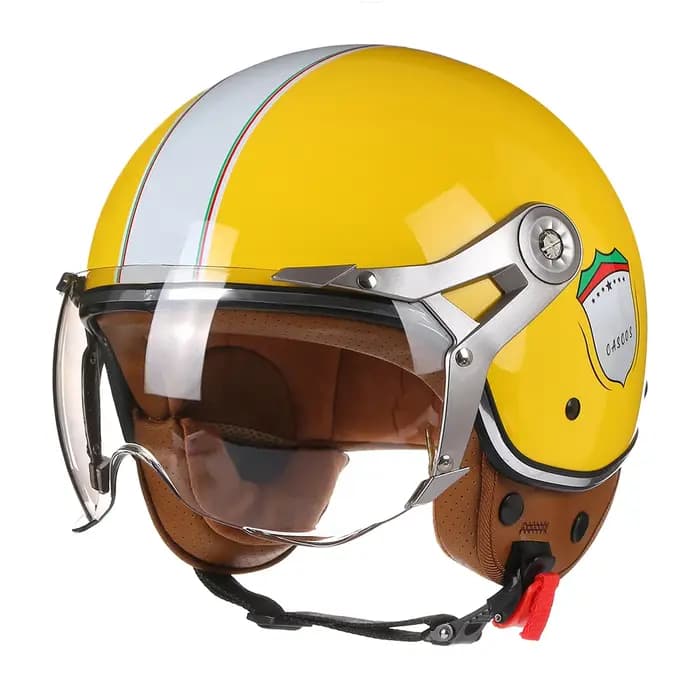 3/4 casque de Moto à visage ouvert homme femmes Cascos Para