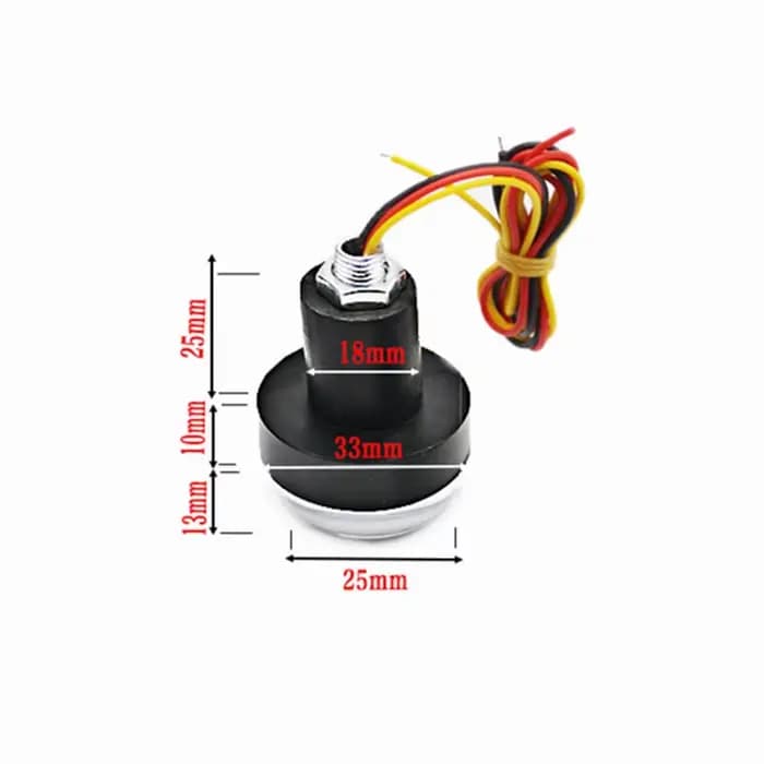 2 pièces 12V moto LED guidon fin clignotant blanc jaune clignotant poignée barre de poignée clignota