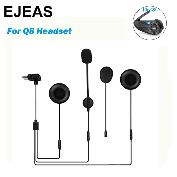 Casque de moto EJEAS Q8/Q7 avec interface Type-C