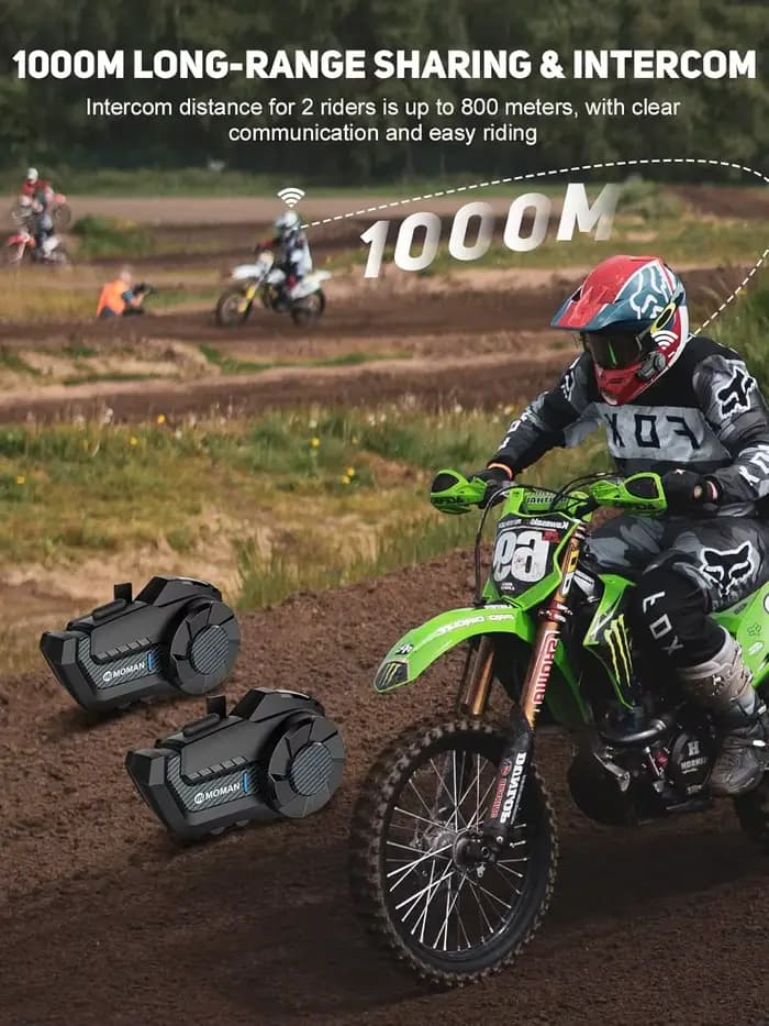 Intercom pour casque de moto Moman H2Pro