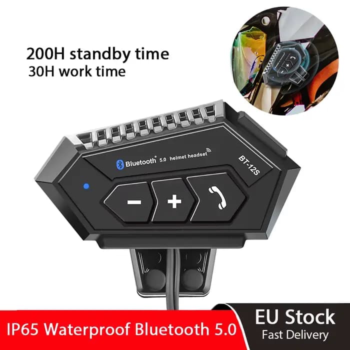 Casque de moto étanche compatible Bluetooth