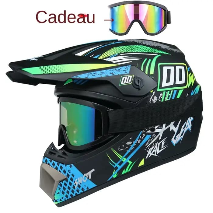 Casque de moto pour enfants, tout-terrain, pour la descente, AM ou DH cross