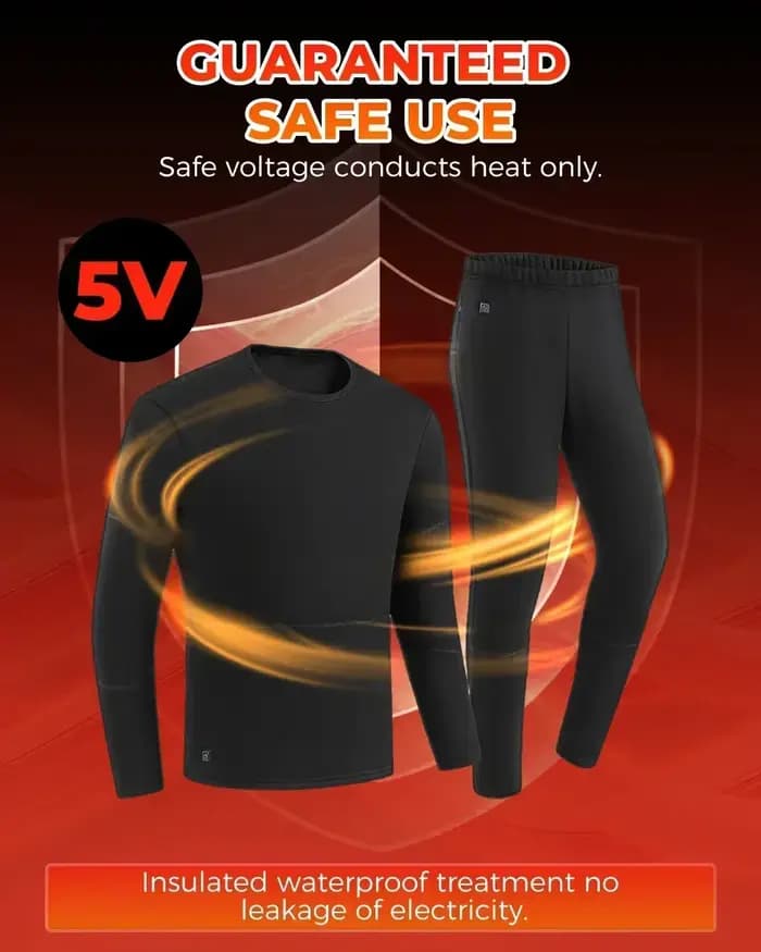 KEMIMOTO sous-vêtements chauffants costumes 28 zones de chauffage USB hiver thermique chaud coton pantalon hommes femmes pour plein air moto ski