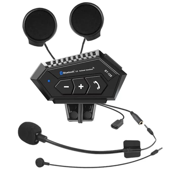 Casque de moto étanche compatible Bluetooth