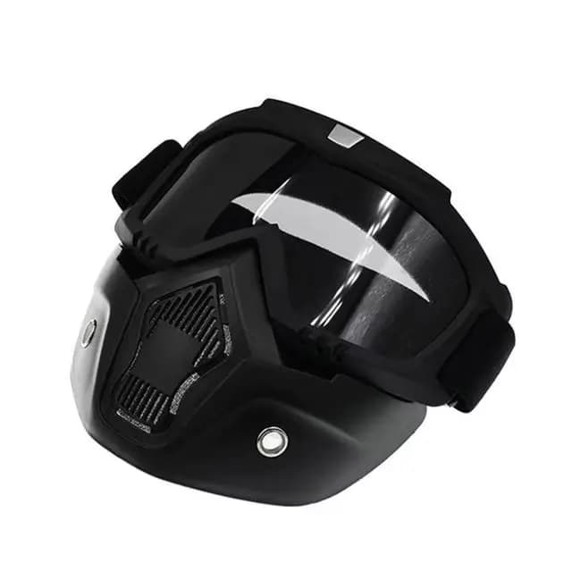 Lunettes de casque de requin de moto, lunettes de casque de motocross, casques ouverts coupe-vent ré