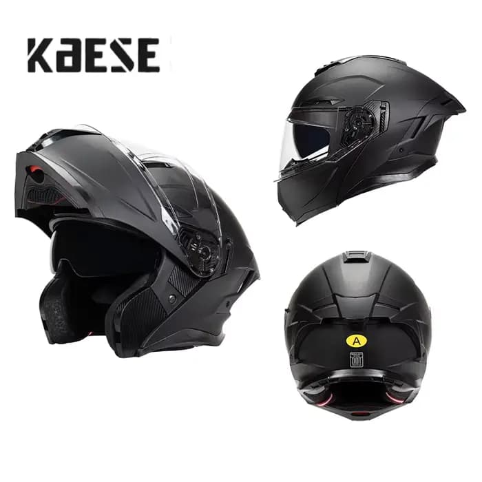 Casque intégral rabattable modulaire blanc perle pour hommes et femmes, casque de moto pour adultes,